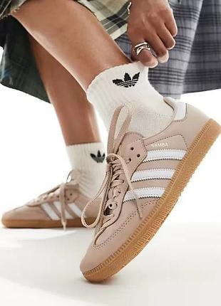 Жіночі кросівки adidas samba og wonder taupe