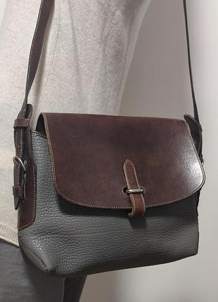 Vintage dooney & bourke кожаная сумка кроссбоди usa /0000h/