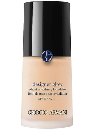 Тональна основа giorgio armani designer glow radiant revitalizing foundation spf15 4 30ml