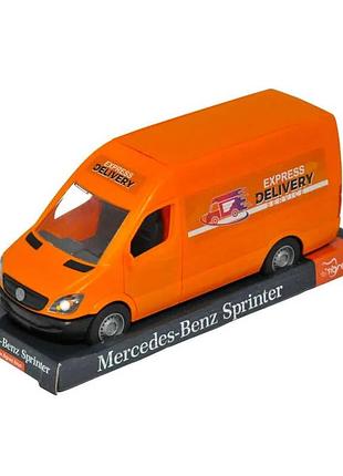 Гр автомобіль "mercedes-benz sprinter" вантажний 39719 (помаранчевий) на планшетці (6) "tigres"
