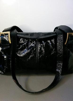 Жіноча лакована шкіряна сумка assa hand bags
