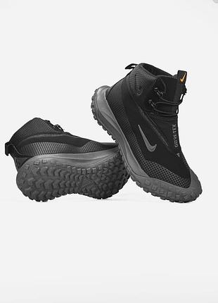 ❄️ nike acg mountain fly gore-tex fur black/grey ❄️