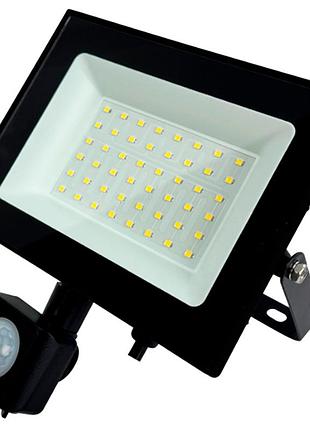 Прожектор 2.0 - fls-64k-50w-60led (ip65, 176x187x51 мм,датчик руху) (work's)