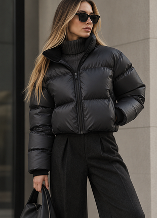 Куртка укороченная the lace, черная, xs/s | новая с бирками