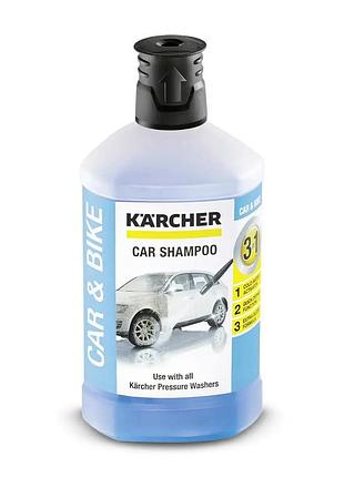 Автомобильный шампунь rm 610 plug n clean3-в-1, 1л (karcher)