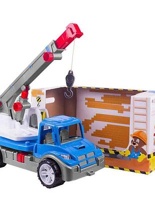 Гр машина "автокран" 3893 (4) колір синій "technok toys" в коробці
