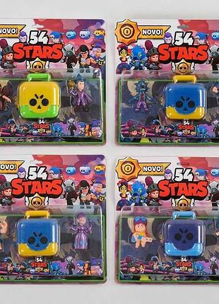 Герої ldy 220861 (120) brawl stars, 4 види, на листі, видається тільки мікс видів