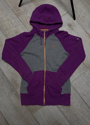 Худі жіноче nike sportswear фіолетове, сіре, розмір m