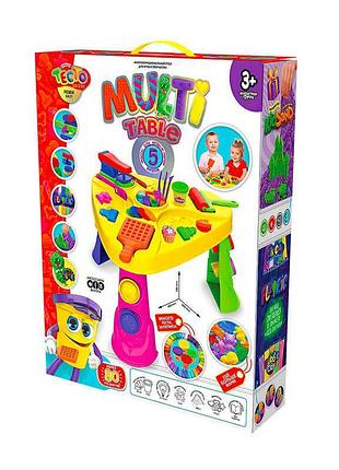Гр мульти столик для ліплення "multi table" mtb-01-01u укр. (2) "danko toys"