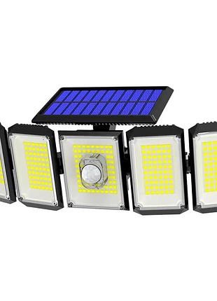 Светильник прожектор на солнечных панелях gsl-fl10w-65k (ip65,2400mah,33,5х4,5х10,5 cм)(work's)