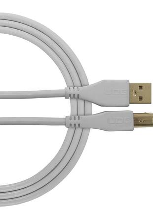 Usb кабель udg u95001wh usb-a - usb-b, 1 м, белый
