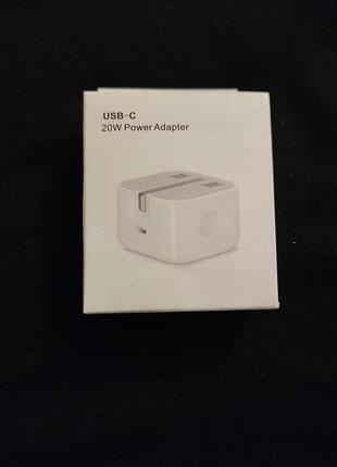 Зарядка usb-c 20w power adapter, нова