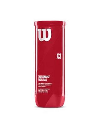 Мячи для падел тенниса wilson padel 3 ball can yel (wr8900801001)