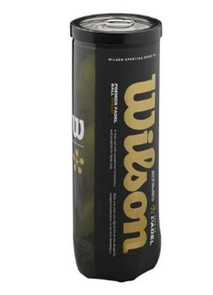 Мячи для падел тенниса wilson premier padel speed 3 ball can yel (wr8908501001)