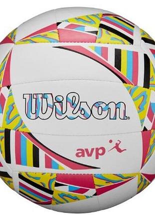 М'яч волейбольний wilson avp movement vb new white/pink/yellow of