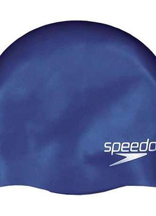 Шапка для плавания speedo moulded silc cap ju синий дит osfm