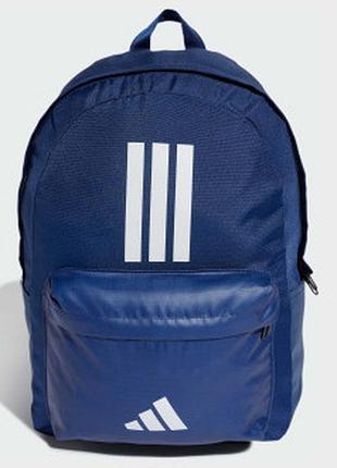 Рюкзак adidas clsc bars 3s 27,5l темно-синій, білий уні 15х31х44 см