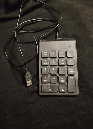 Цифровая клавиатура usb, черная, новая