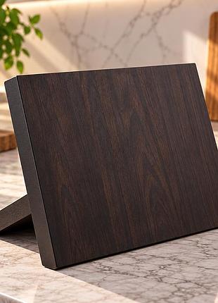 Деревянная подставка для ножей bn-002 / магнитная подставка benson