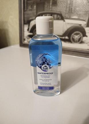Двухфазное средство для снятия водостойкого макияжа с глаз и губ carrefour soft waterproof make-up remover