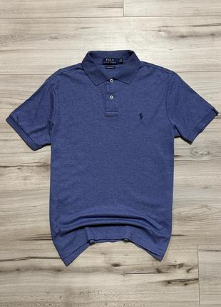 Новая футболка поло поло ральф лорен polo ralph lauren custom slim fit polo shirt, m, оригинал