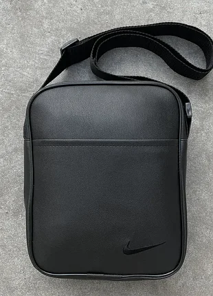 Мужская борсетка кожаная nike, сумка найк эко кожа 3