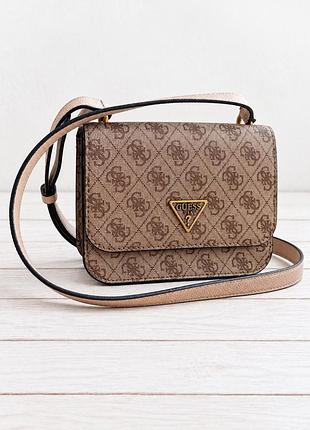 Современная женская сумочка guess через плечо кроссбоди сумка на длинном ремешке с монограммой бренда