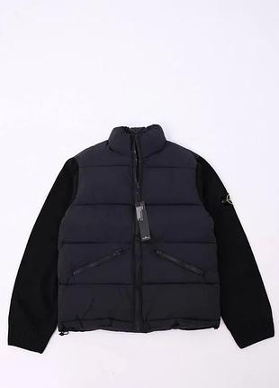 Куртка-бомбер stone island черная