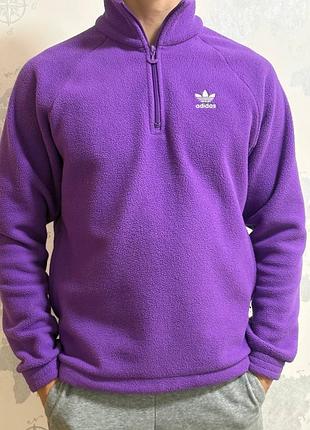 Флісова кофта adidas фіолетова розмір m