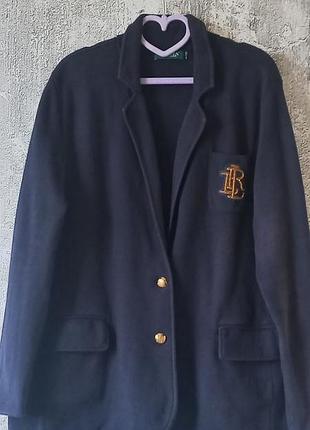 #акция 1+1=3 #ralph lauren#винтажный трикотажный пиджак #большой размер 20\22 #