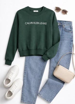 Жіночий світшот calvin klein jeans зелений