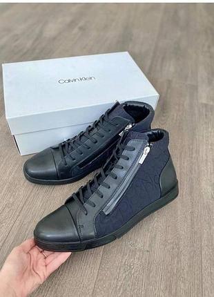 Кеди шкіряні оригінал calvin klein berke рр.45