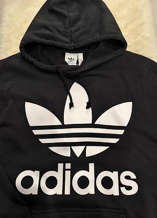 Худі чоловіче adidas чорне 100% котон 6