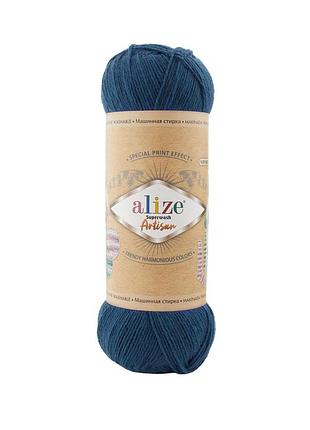 Alize artisan superwash, темно-синий 846