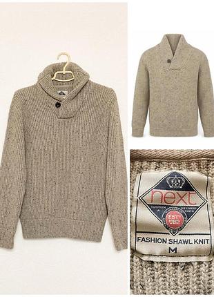 Мужской свитер из шерстяной смеси next wool blend shawl neck sweater, p. m
