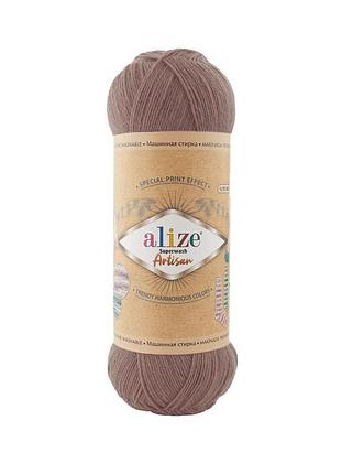 Alize artisan superwash, лесной орех 466