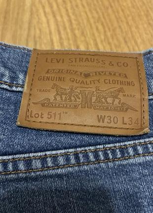 Джинси чоловічі levi’s 511 сині 3