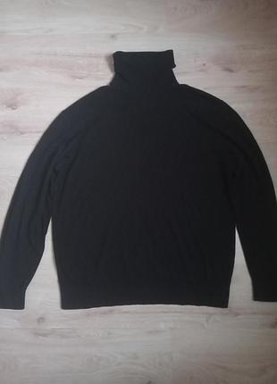 Чоловічий гольф french connection чорний 2xl бавовна, шерсть