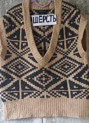 #акция 1+1=3 #banana republic#трикотажная теплая жилетка оверсайз #