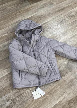 Куртка жіноча calvin klein сіра стьобана