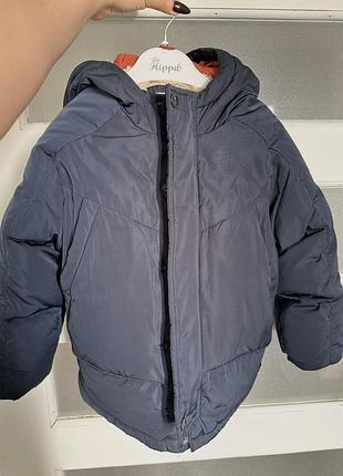 Пуховик для хлопчика zara зимовий синій