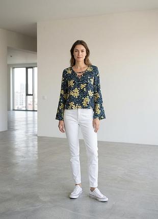 Літня кофточка zara блуза  кофта у квітковий принт легка  у квіточку