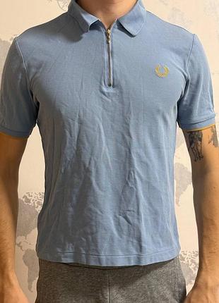 Поло fred perry x miles kane блакитне