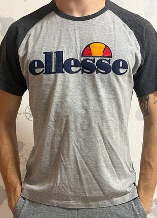 Футболка чоловіча ellesse сіра з логотипом