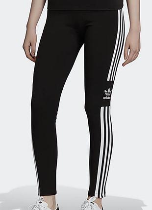 Котонові жіночі спортивні легінси (лосіни) оригінал adidas originals trefoil tights