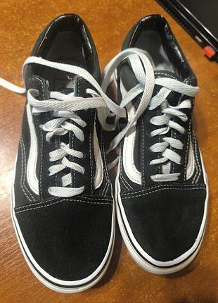 Кеди унісекс vans old skool чорно-білі