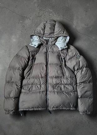 Пуховик чоловічий armani jeans premium quality сірий
