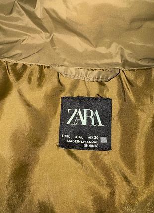 Жіночий укорочений жилет zara кольору хакі