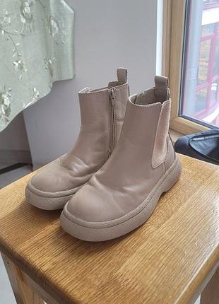 Черевики для дівчаток zara бежеві 29 розмір