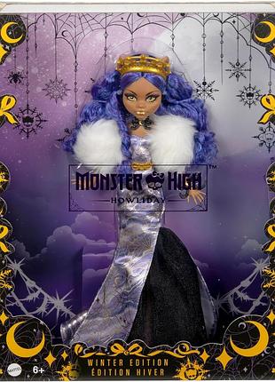 Лялька monster high howliday winter edition clawdeen wolf & monster high howliday winter edition doll клодін вульф викуп на замовлення